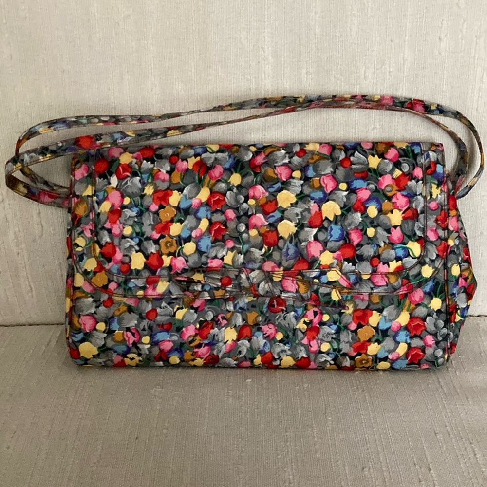 VINTAGE Saks Fifth Avenue Colorful Floral Women's Bag